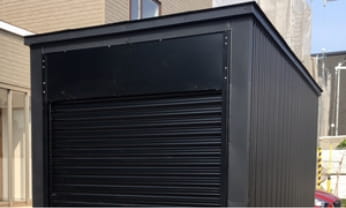 鉄骨式パネルユニット（オーダーバイクガレージ＆物置＆多目的仕様）