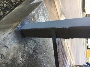 札幌市,東区での鉄骨階段の腐れによる修繕工事