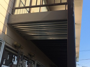 札幌市手稲区でアパートの外部鉄骨修繕工事