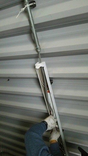 南幌町でガレージ内部の電気工事　リピーターのお客様です