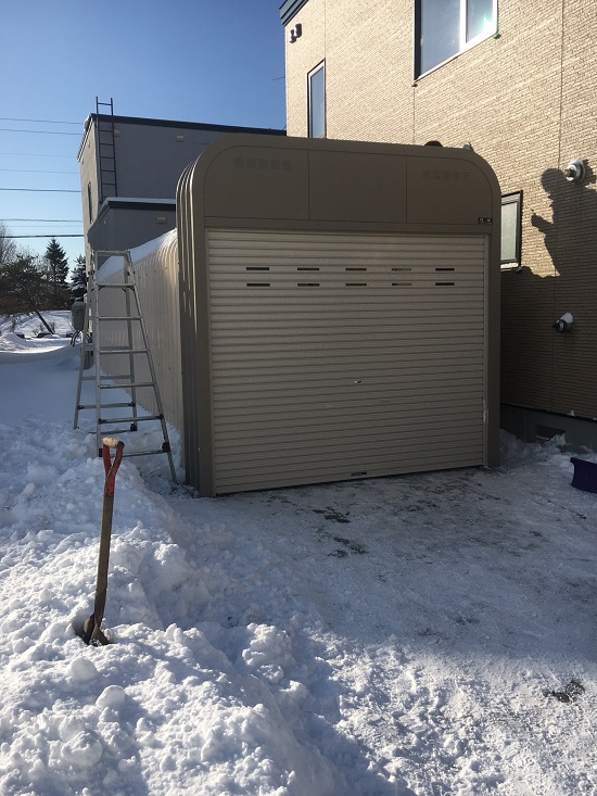 札幌市北区カスケードガレージかさ上げ工事＋シャッター新規