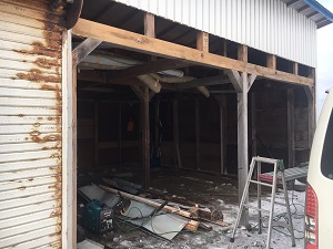 リフォーム工事　　石狩市シャッター交換