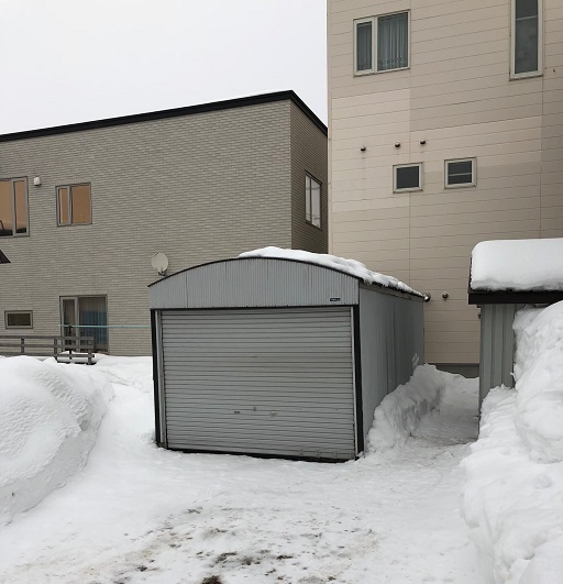 札幌市厚別区,ガレージの解体撤去＋ゴミ処分の現調