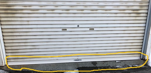 シャッター修理札幌市白石区でガレージシャッター水切り交換