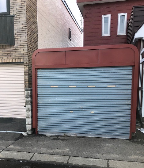 札幌市手稲区,カスケード傾き酷い為バランスシャッター一式交換