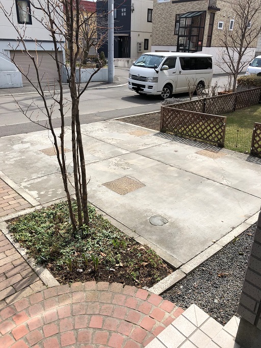 札幌市厚別区で既存カーポートの解体撤去工事