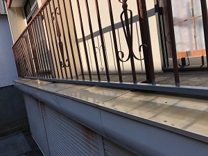 札幌市北区,アパート鉄骨階段、格子など補強工事