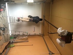 石狩市樽川　既存木製～輸入電動スチールドアに変更です。お洒落です