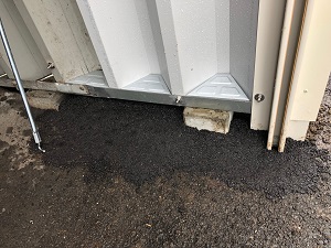 札幌市北区でカスケードガレージのかさ上げ工事