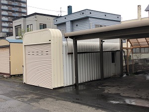 札幌市北区でカスケードガレージのかさ上げ工事