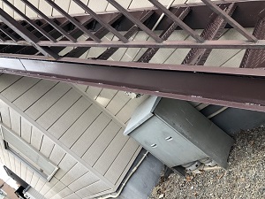 札幌市東区,外部鉄骨階段の修繕工事