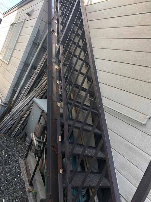 札幌市東区,外部鉄骨階段の修繕工事