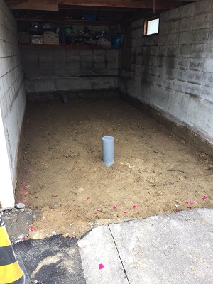 （続編）札幌市厚別区,既存車庫のコンクリート割れからアスファルトへ