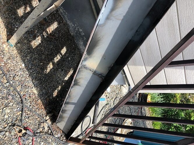 札幌市東区,外部鉄骨階段の修繕工事