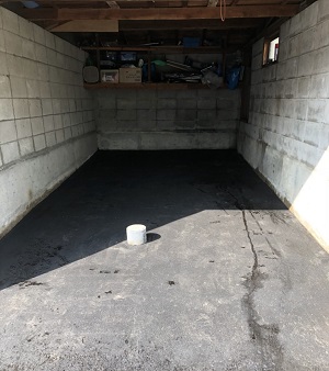 （続編）札幌市厚別区,既存車庫のコンクリート割れからアスファルトへ