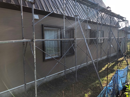 石狩市で住宅の屋根塗装＆外壁サイディング工事