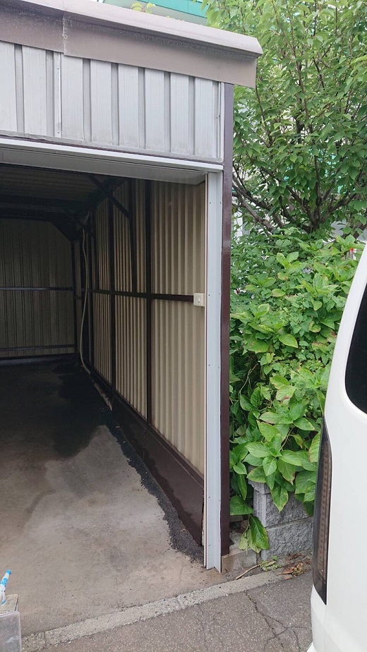 札幌市手稲区でガレージリフォームの完成です！