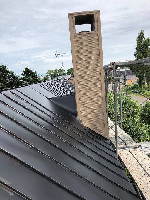 石狩市で住宅の屋根塗装＆外壁サイディング工事