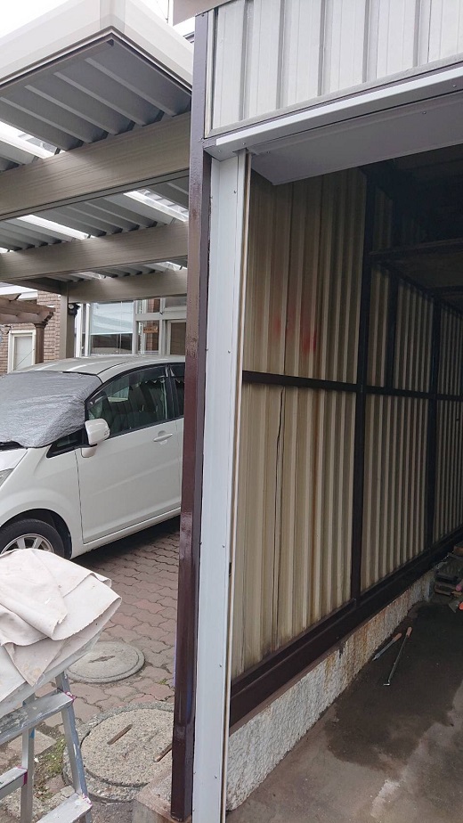 札幌市手稲区でガレージリフォームの完成です！