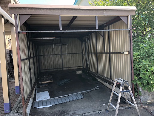 札幌市手稲区でガレージリフォームの完成です！