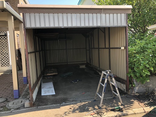 札幌市手稲区でガレージリフォームの完成です！