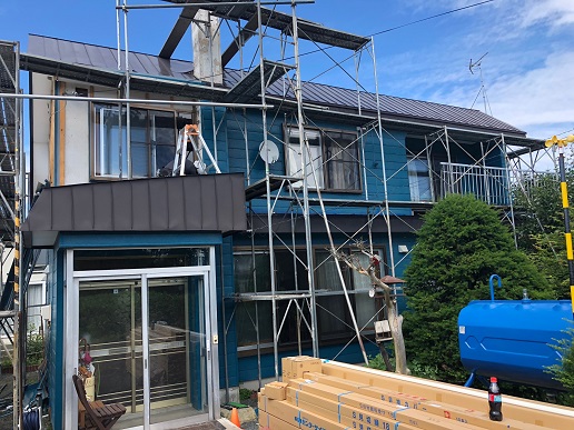 石狩市で住宅の屋根塗装＆外壁サイディング工事