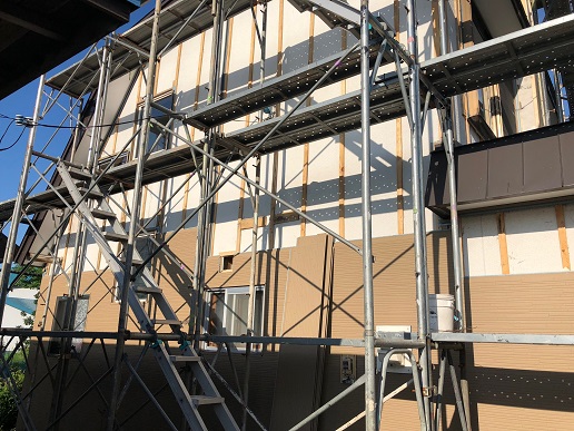 石狩市で住宅の屋根塗装＆外壁サイディング工事