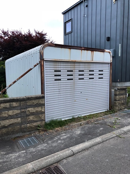 札幌市手稲区でカスケードガレージかさ上げ工事《前面ロング化＆シャッター新品》