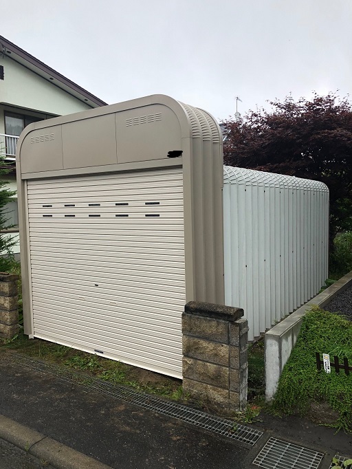 札幌市手稲区でカスケードガレージかさ上げ工事《前面ロング化＆シャッター新品》