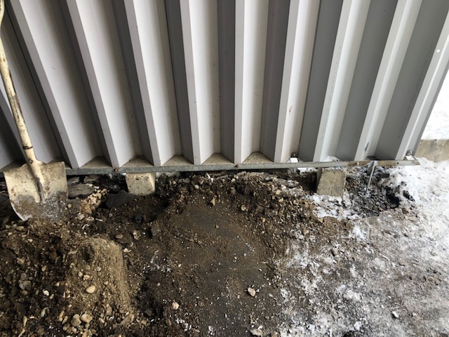 恵庭市でカスケードガレージのかさ上げ（前面パネルロング化）