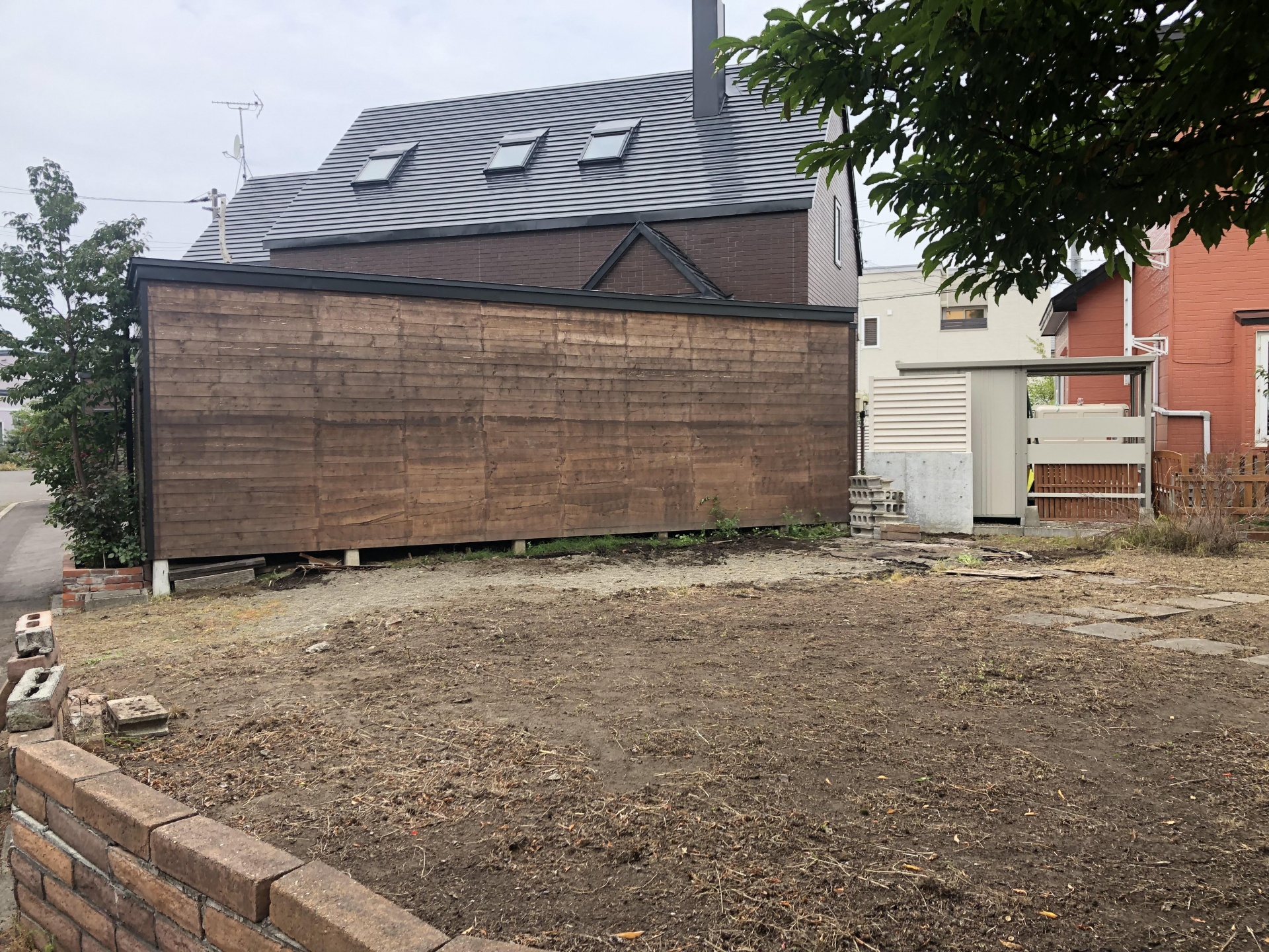札幌市北区 車庫リフォームのガレージ解体撤去工事