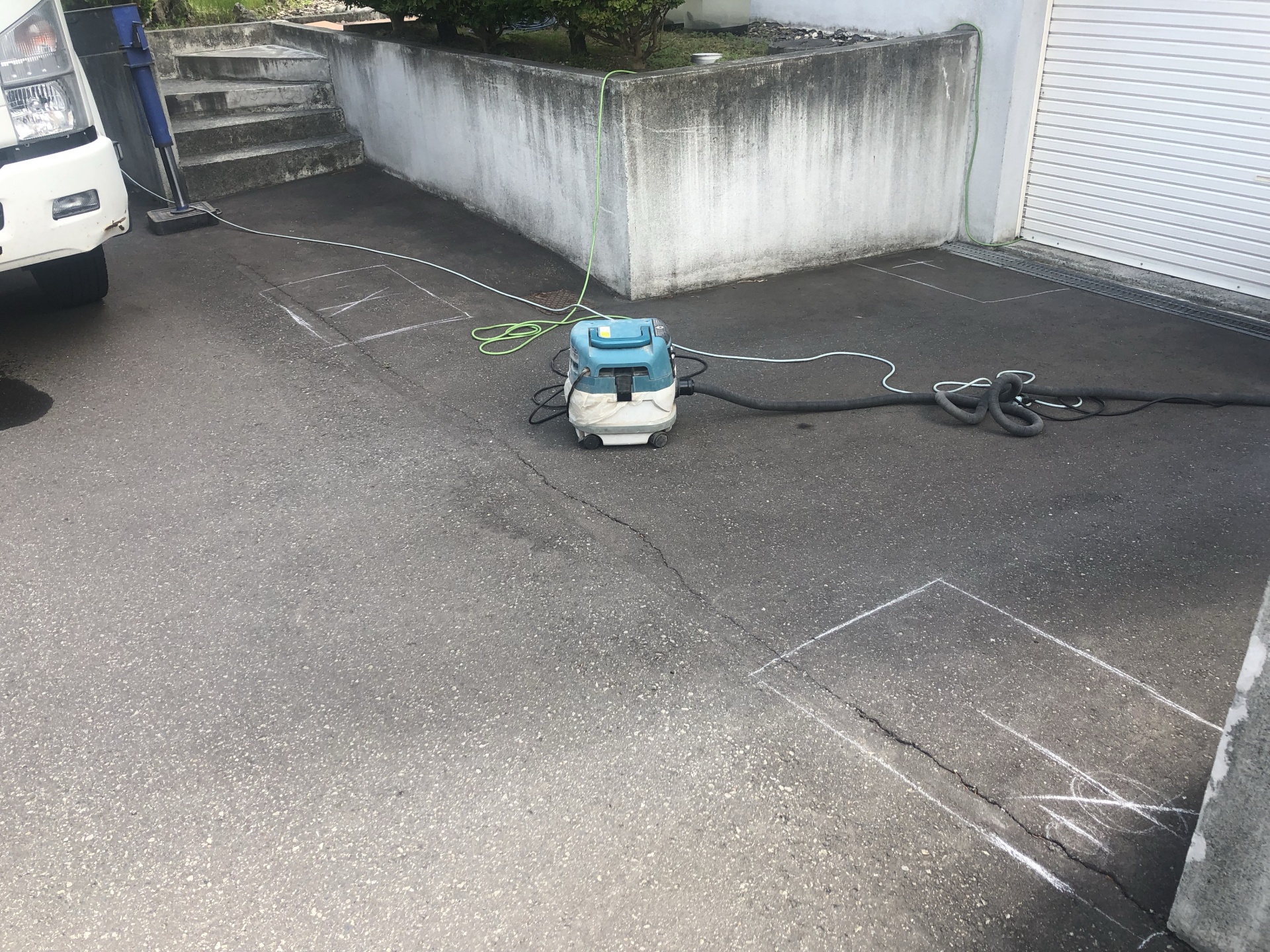 札幌市西区S様中川製作所一台用カーポートジグイ工事