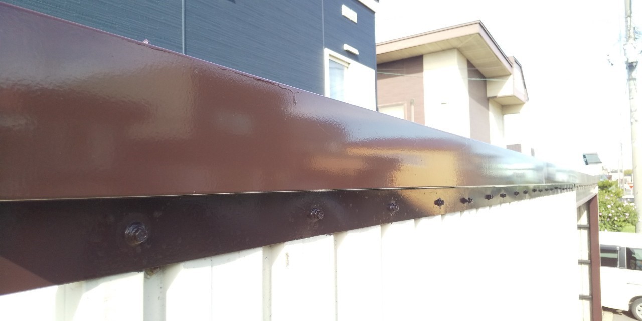 札幌市北区K様 鉄骨造の車庫リフォーム(屋根、鉄骨躯体塗装)