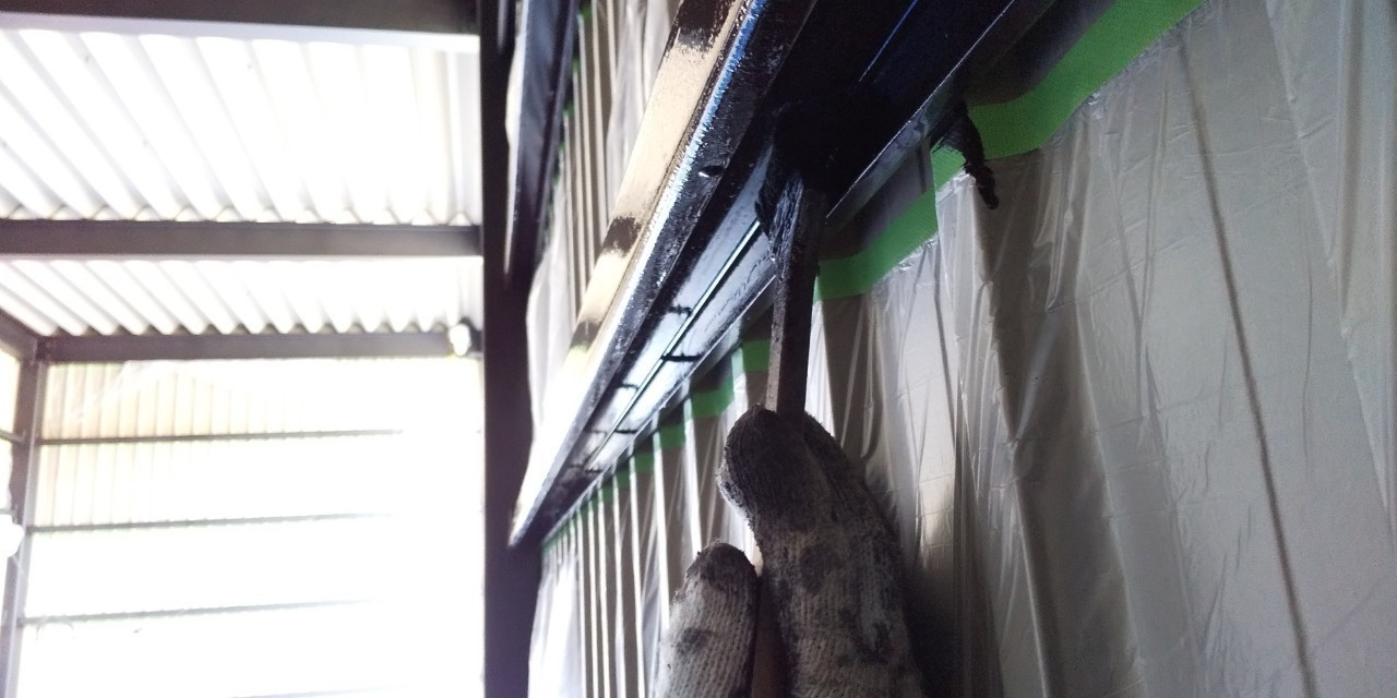 札幌市北区K様 鉄骨造の車庫リフォーム(屋根、鉄骨躯体塗装)