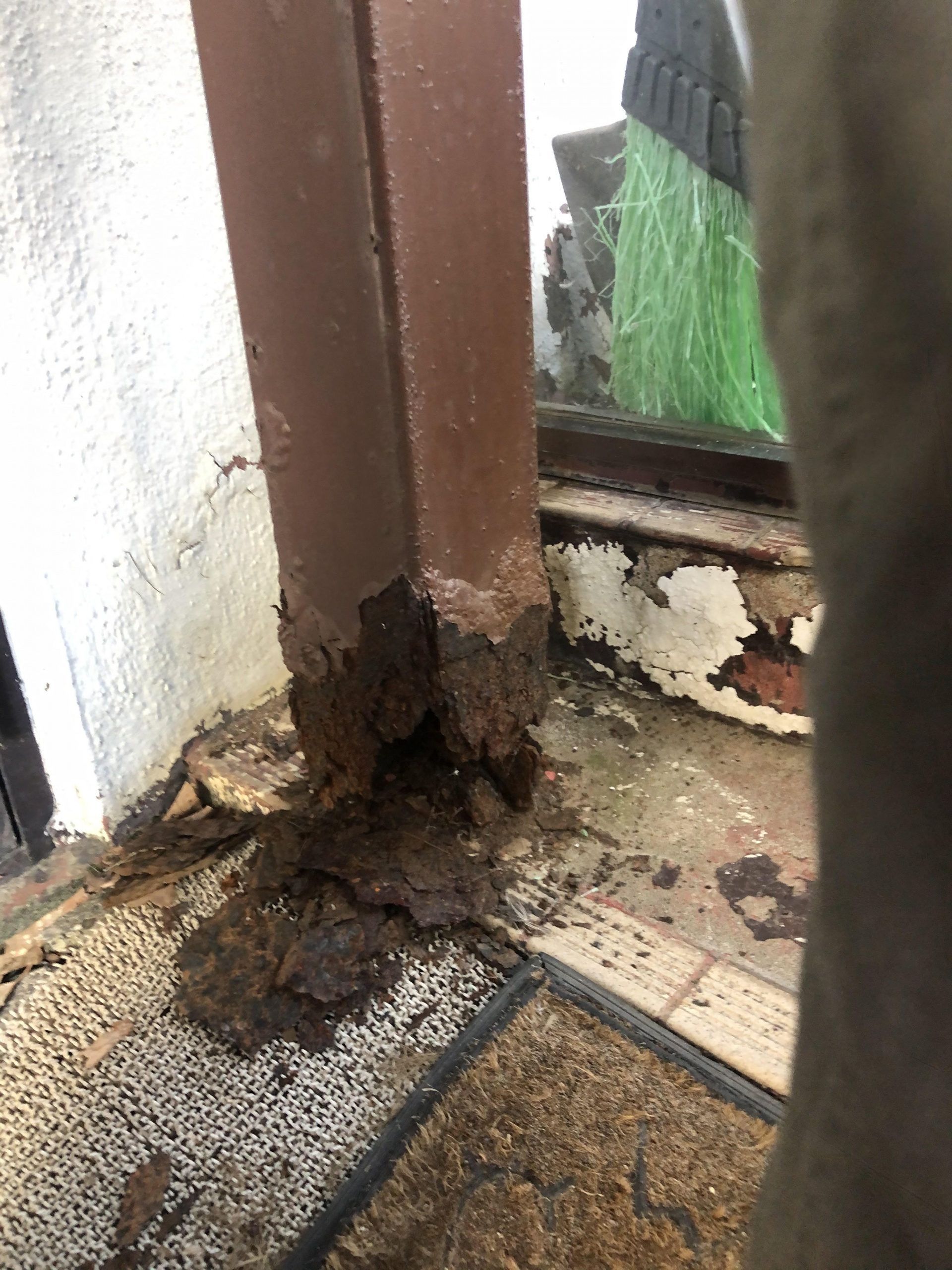 札幌市北区k様　鉄骨修理＋カーポートフレーム、屋根塗装