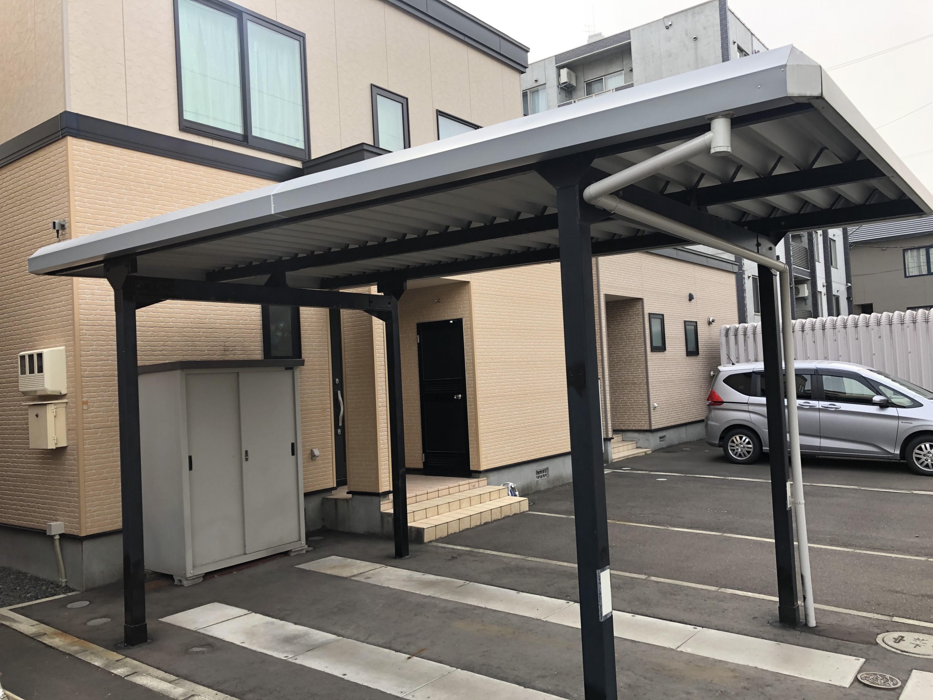 札幌市厚別区T様カーポート修理