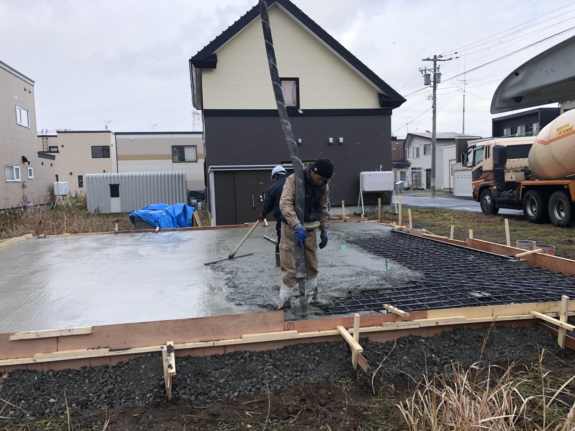 石狩市　土間コンクリート工事
