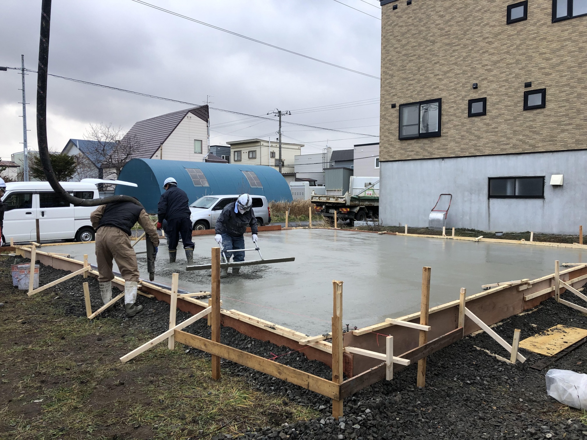 石狩市　土間コンクリート工事