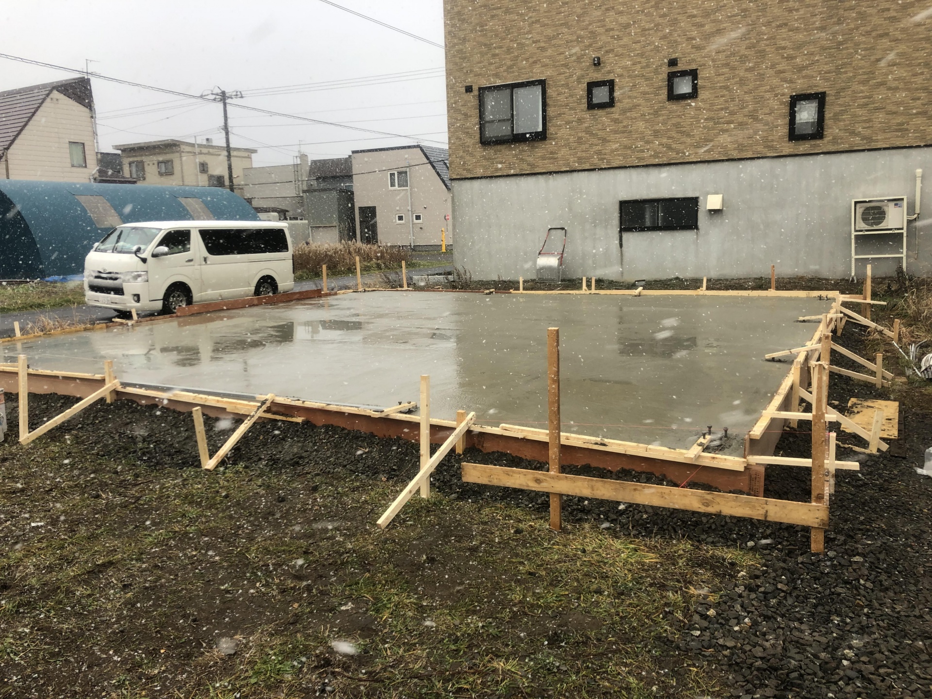 石狩市　土間コンクリート工事