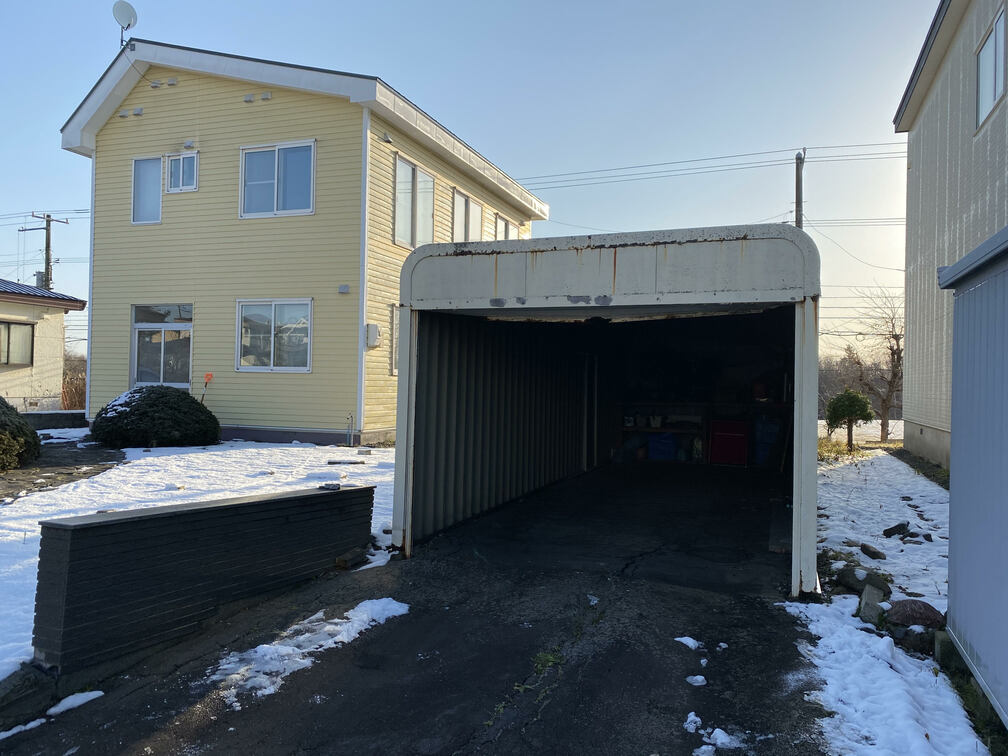 千歳市　ガレージかさ上げ工事