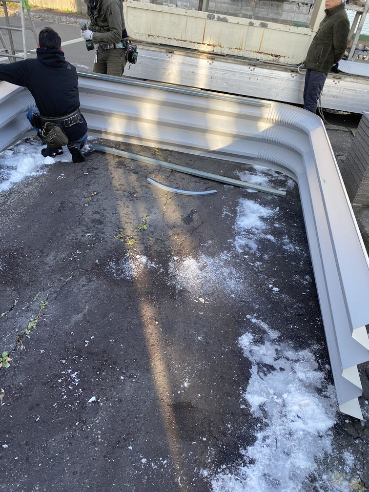 千歳市　ガレージかさ上げ工事