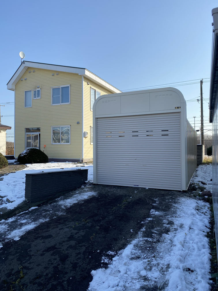 千歳市　ガレージかさ上げ工事