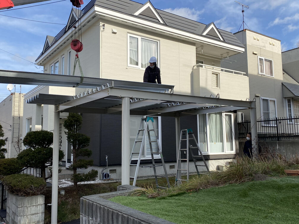 札幌市 南区 篠原様 カーポート工事