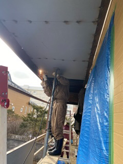 苫小牧市、某アパート　鉄骨補強工事