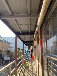 苫小牧市、某アパート　鉄骨補強工事