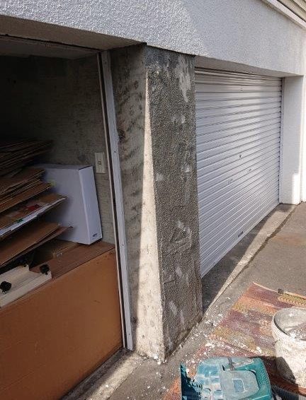 札幌市西区　モルタル壁補修工事