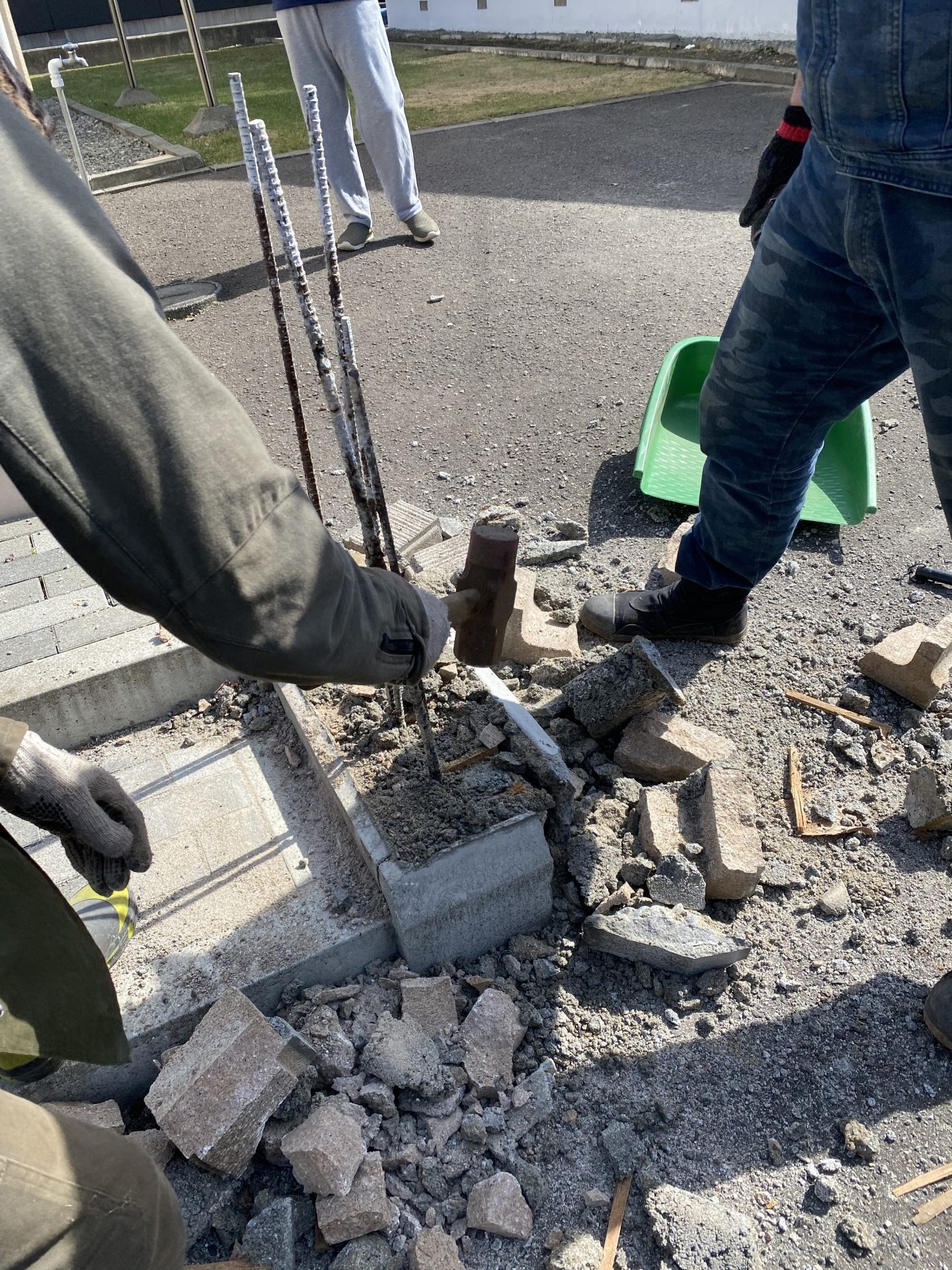 札幌市　ブロック塀解体撤去