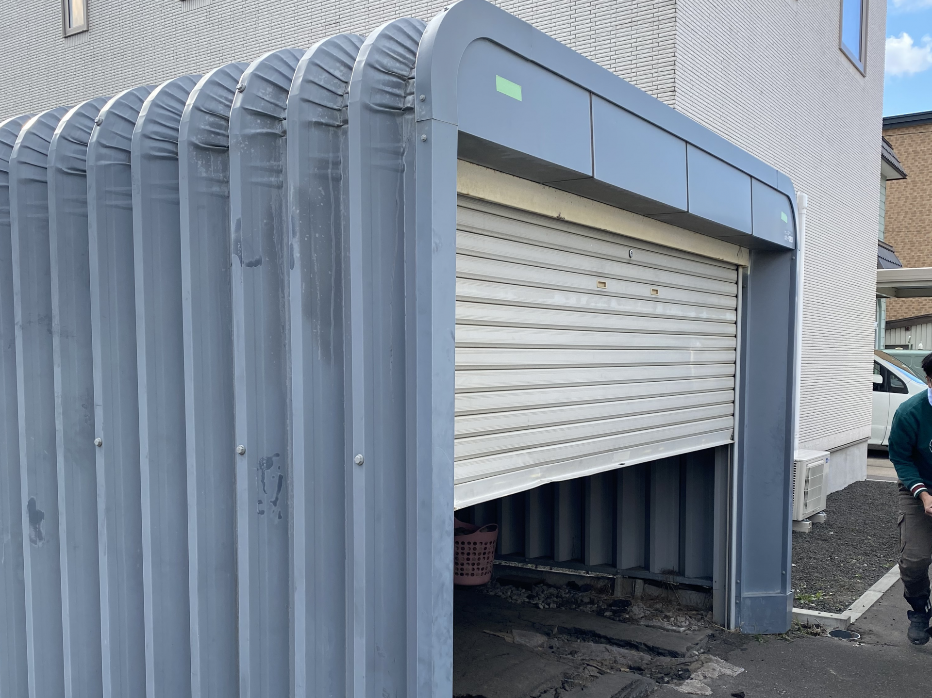 札幌市　ガレージかさ上げ工事