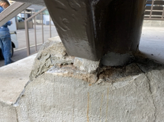 札幌市　階段補強工事、モルタル面の補修、防水補強工事