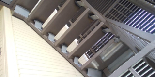 札幌市　階段補強工事、モルタル面の補修、防水補強工事